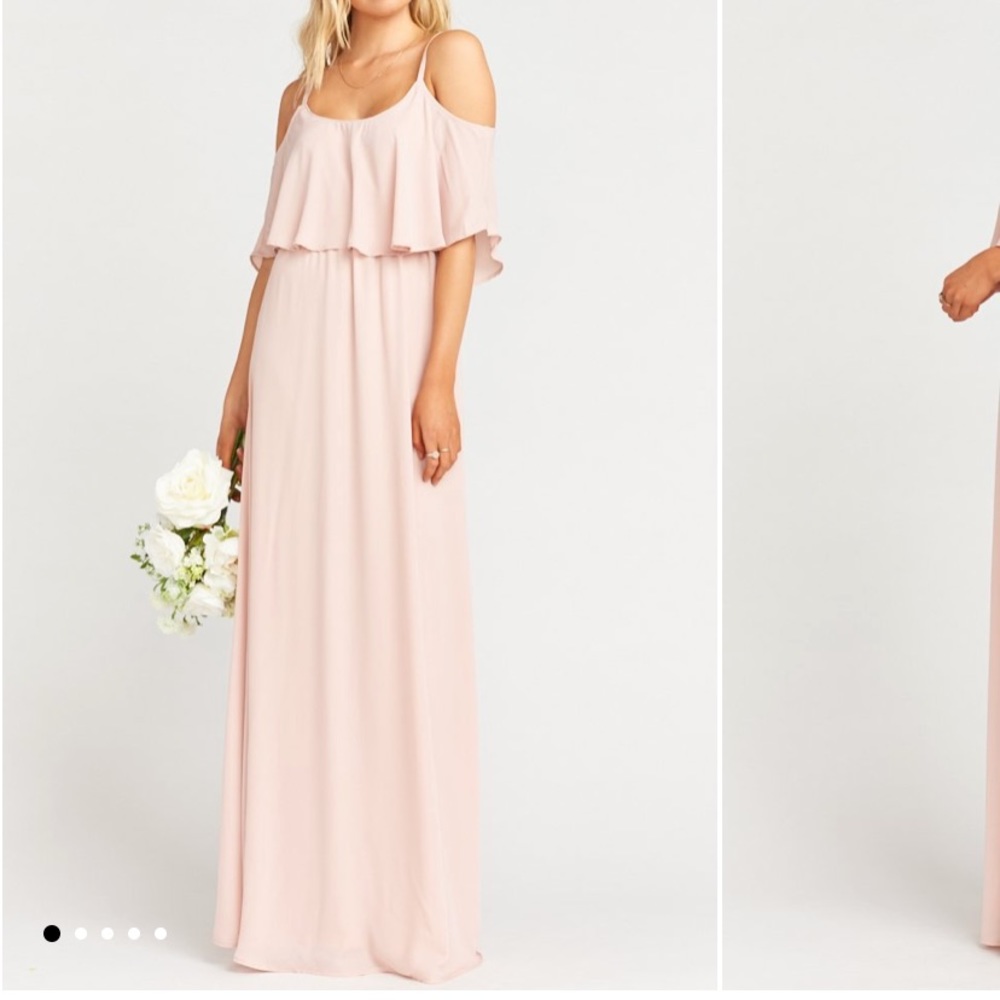 Show me Your Mumu Caitlin Ruffle Bridesmaid dress